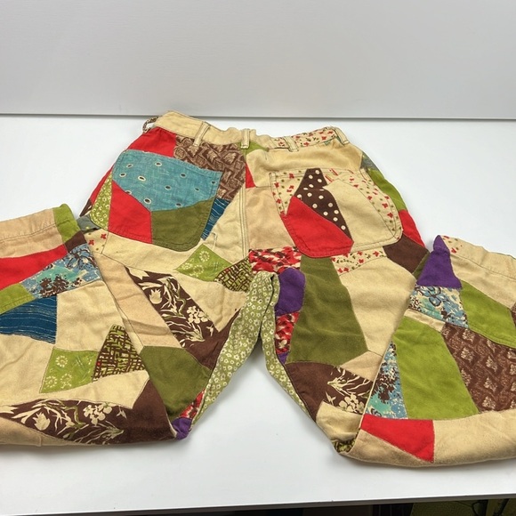 ** HOST PICK** Kimchi Blue Multicolour patchwork Casual Pants - Picture 7 of 12